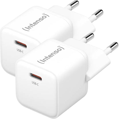 INTENSO Power Charger 30W GaN white 7803032 1 x USB-C each Double Pack