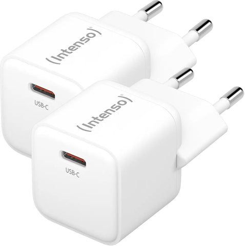INTENSO Power Charger 30W GaN white 7803032 1 x USB-C each Double Pack
