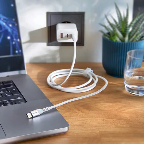 INTENSO Cable USB-C to USB C 7901002 1.5 m, Nylon white