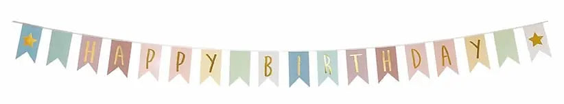 JABADABADO Wimpelkette A3216 Happy Birthday 3.5m