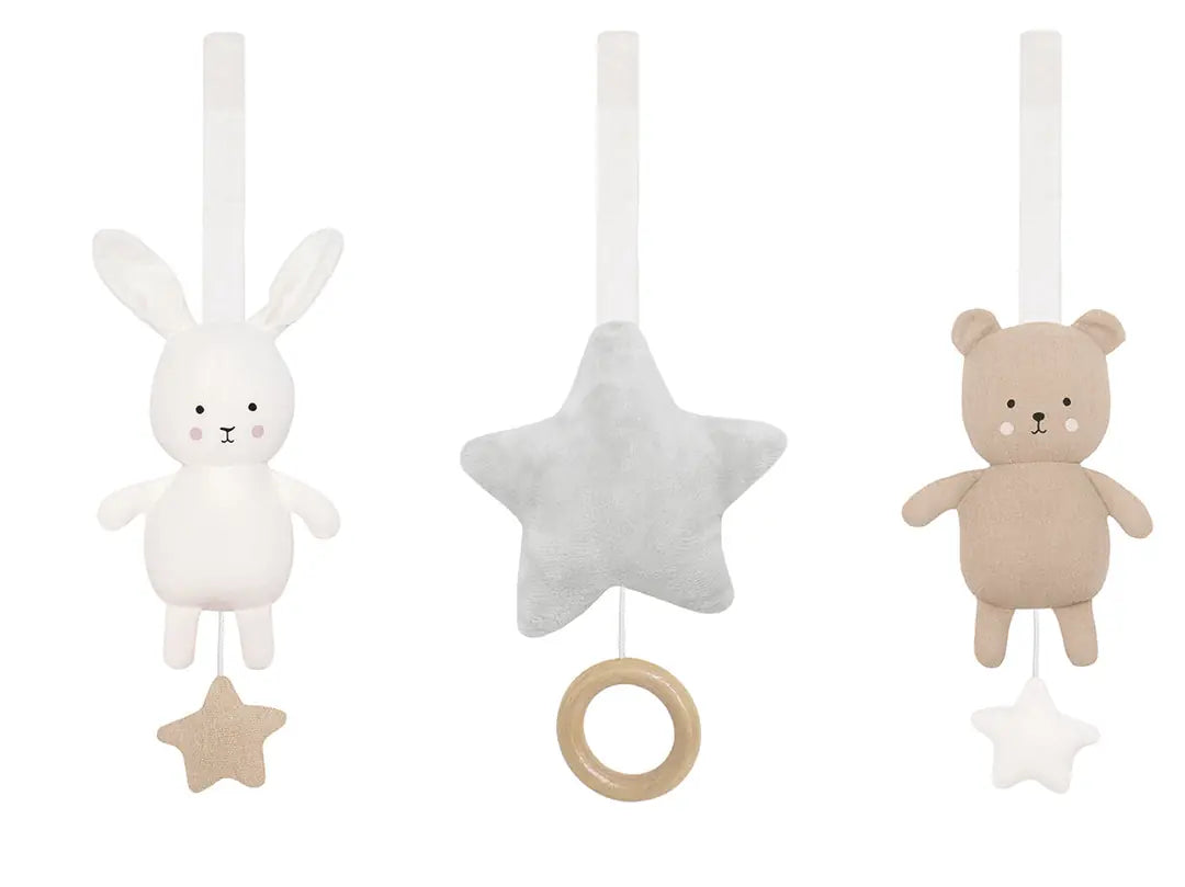 JABADABADO Babygym Spielzeug Hase/Teddy K128 braun/weiss