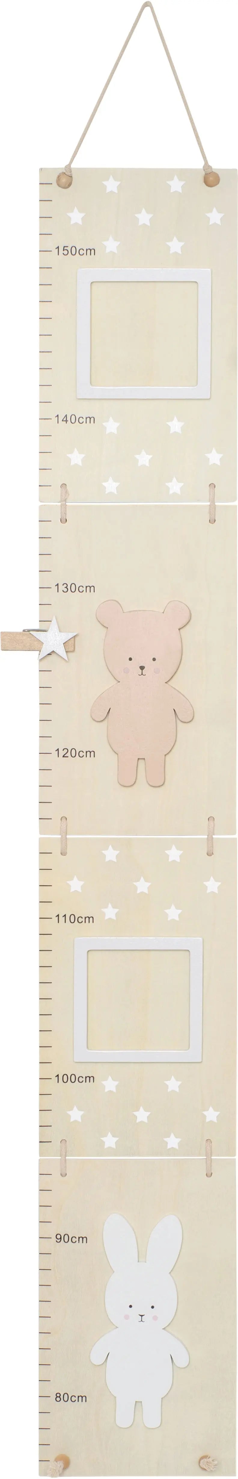 JABADABADO Messlatte Teddy&Hase 70cm S1004 beige