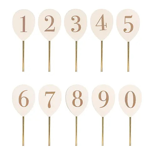 JABADABADO Zahlenballons 4.3x1x11.3cm T303 0-9, Holz
