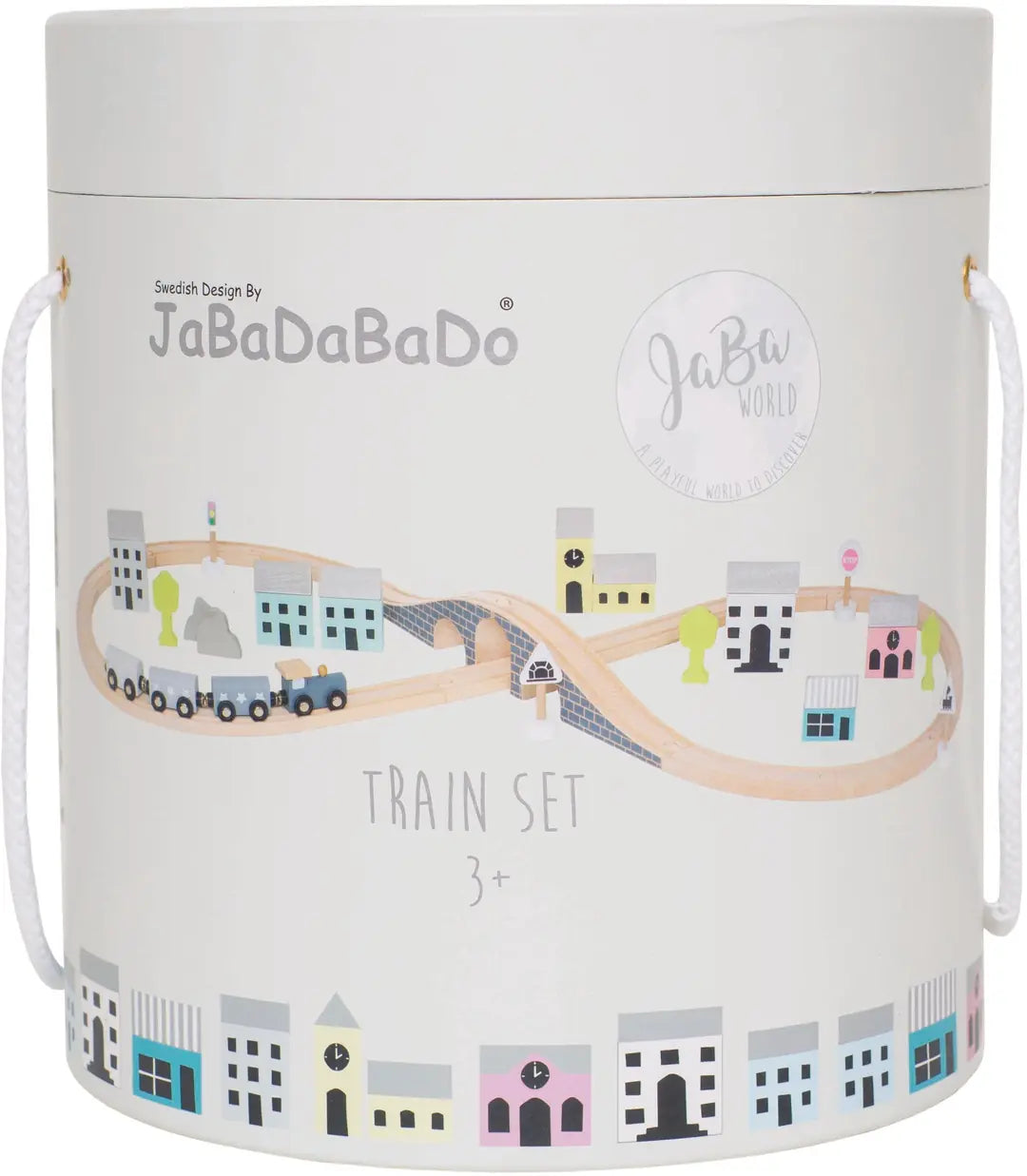 JABADABADO Holz Eisenbahn W7116 bunt 23x23x25cm