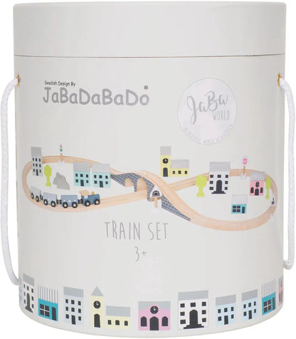JABADABADO Holz Eisenbahn W7116 bunt 23x23x25cm