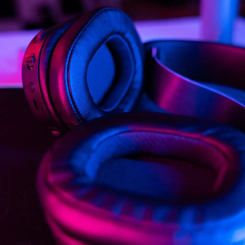 JLAB Nightfall Gaming Headset IEUGHBNHTFALLRBLK4 Wireless, Black