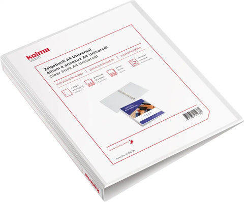 KOLMA Zeigebuch Vario Universal A4 01.201.16 weiss, 4-Ring 20mm