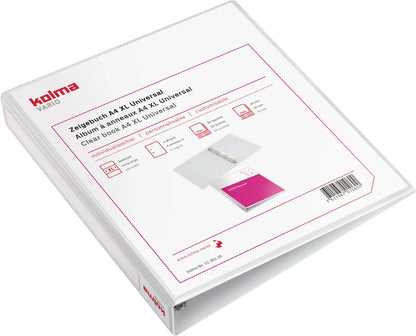KOLMA Zeigebuch Vario XL Univer. A4 01.301.16 weiss, 4-Ring 30mm