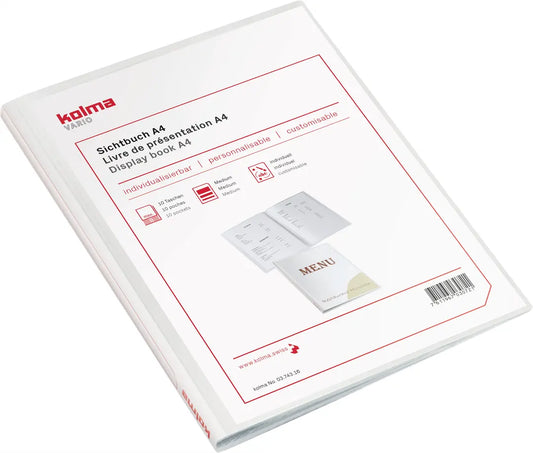 KOLMA Sichtbuch Vario A4 03.743.16 weiss 10 Taschen