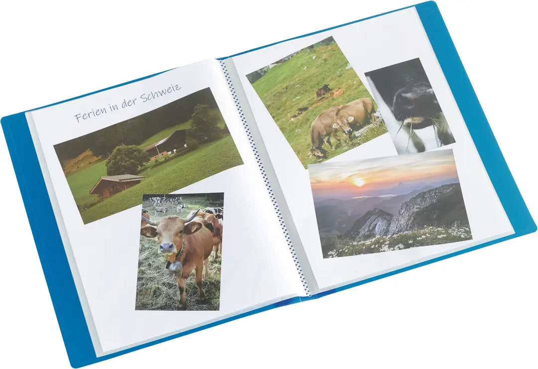KOLMA Sichtbuch Easy A4 03.752.05 blau 20 Taschen
