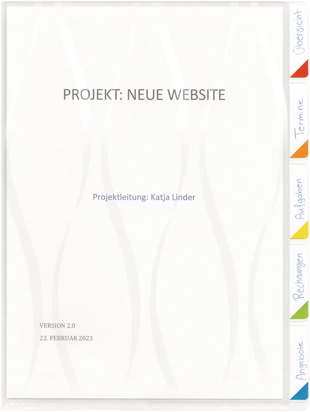 KOLMA Sichtmappen-Register A4 08.145.00 5-teilig