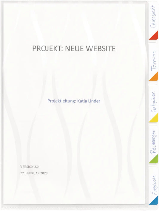 KOLMA Sichtmappen-Register A4 08.145.00 5-teilig