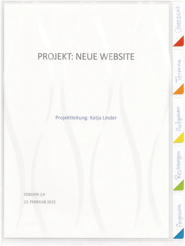 KOLMA Sichtmappen-Register A4 08.145.00 5-teilig