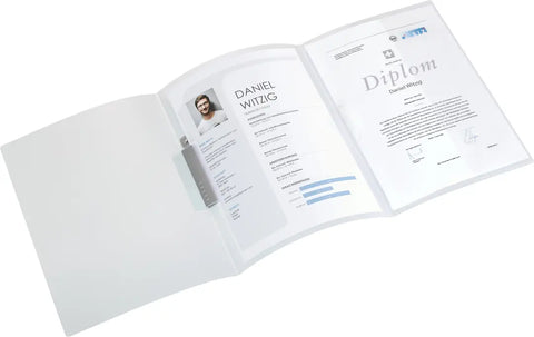 KOLMA Bewerbungsmappe Tender A4 10.015.00 transparent 3-teilig