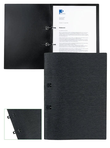 KOLMA Schnellhefter LineaVerde A4 11.051.06 schwarz, PP, Sand, recycling