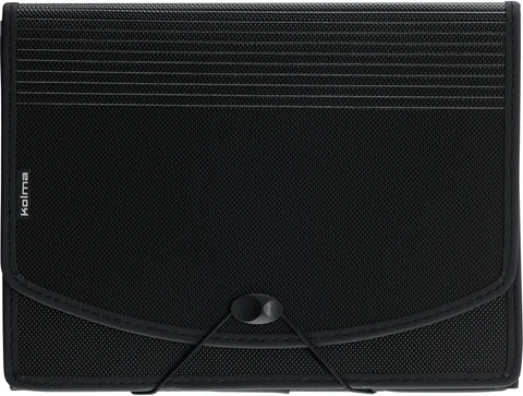 KOLMA Fächermappe Selection A4 11.055.06 flex. Boden,schwarz 12 Fächer