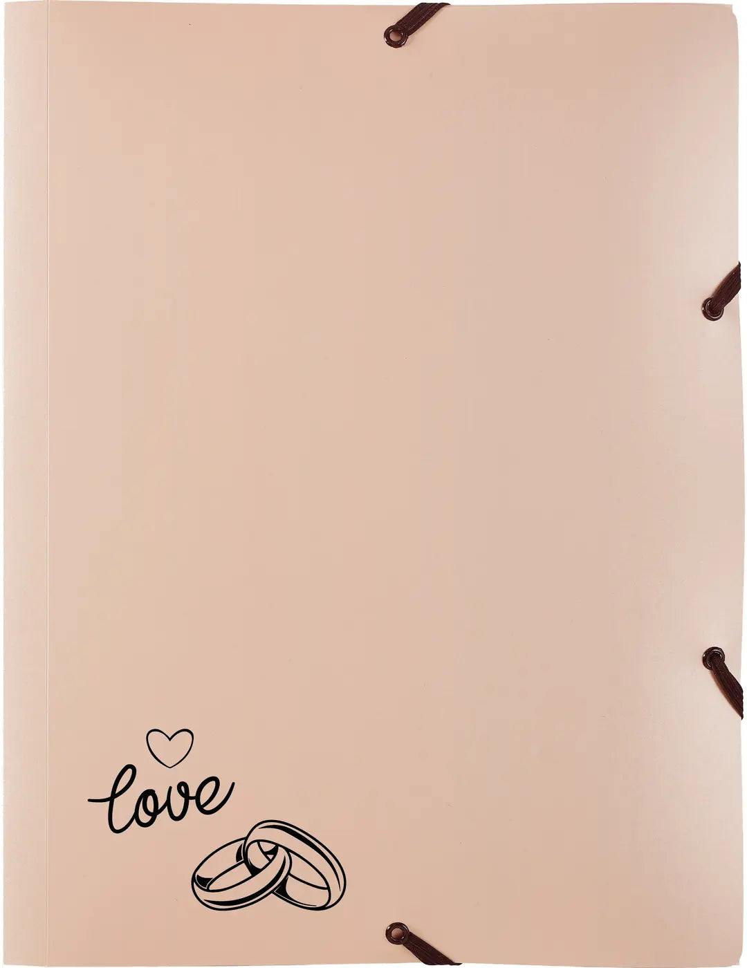 KOLMA Gummibandmappe Wedding A4 11.179.08 opak roségold,love