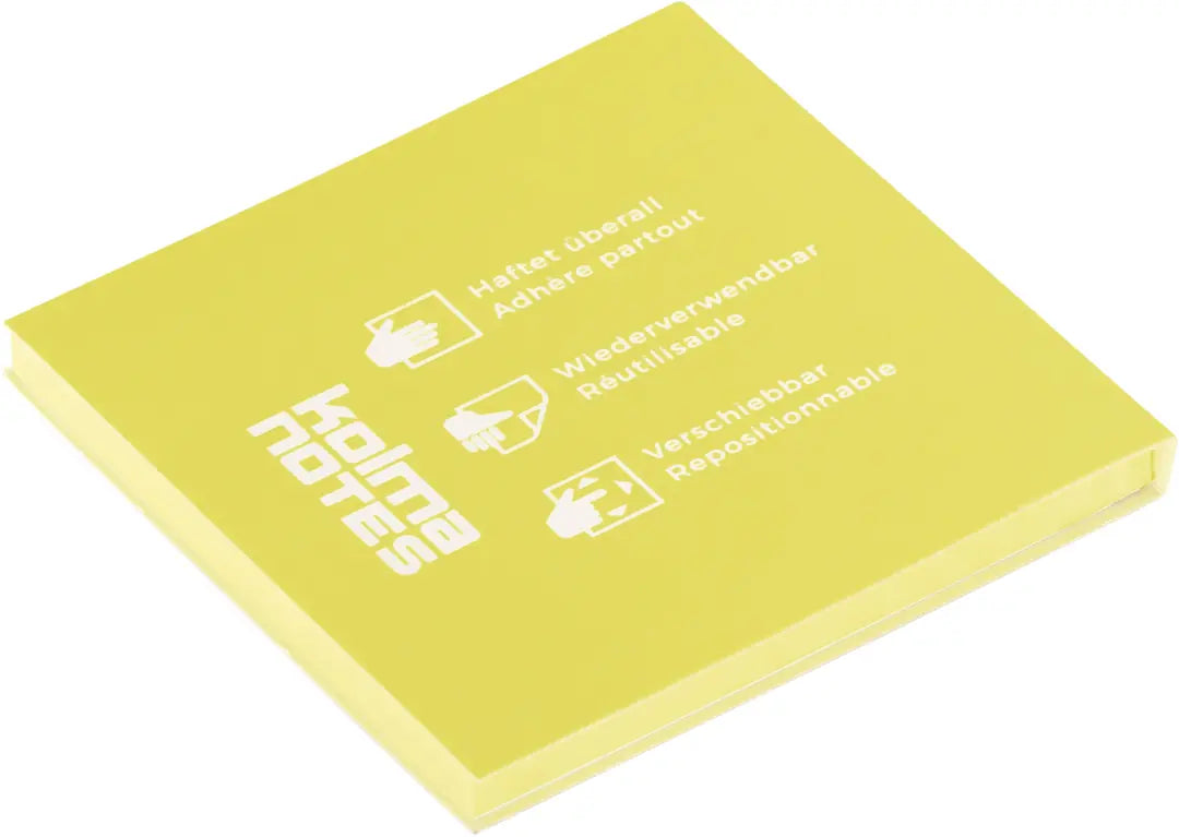 KOLMA kolma NOTES 76x76mm 13.009.11 1x100 Blatt gelb