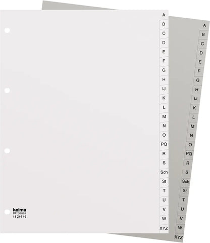 KOLMA Register KolmaFlex A4 18.244.03 grau A-Z 24-teilig