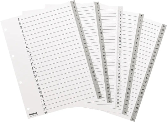 KOLMA Register KolmaFlex A4 18.314.03 grau 1-31