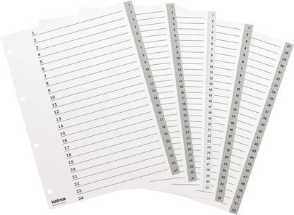 KOLMA Register KolmaFlex A4 18.324.03 grau 1-24