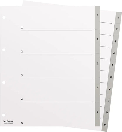 KOLMA Register KolmaFlex A4+ 18.405.03 grau 1-5