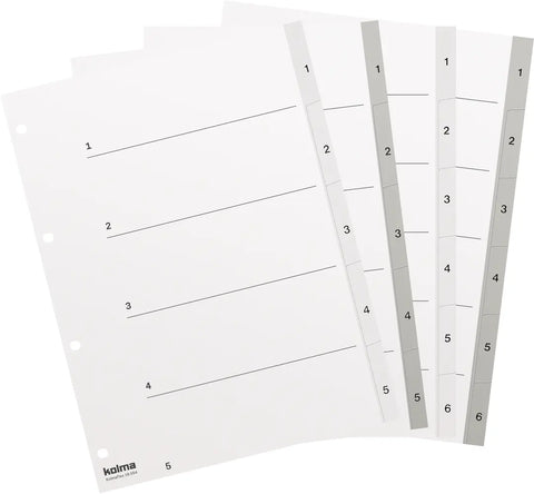 KOLMA Register KolmaFlex A4 18.554.03 grau 1-5