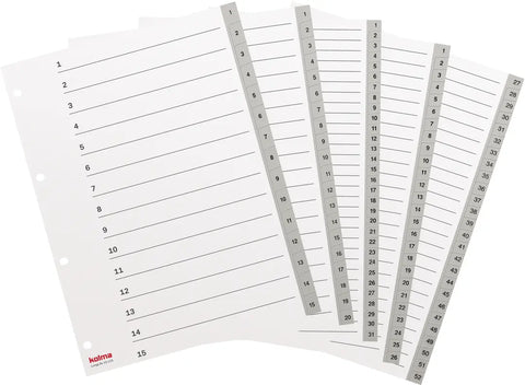 KOLMA Register LongLife A4 19.115.03 grau 1-15