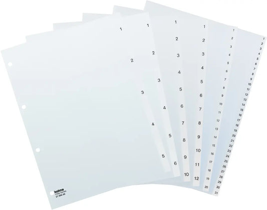 KOLMA Register Vista A4 21.314.00 transparent 1-31