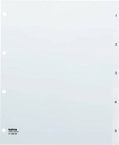 KOLMA Register Vista A4+ 21.405.00 transparent 1-5