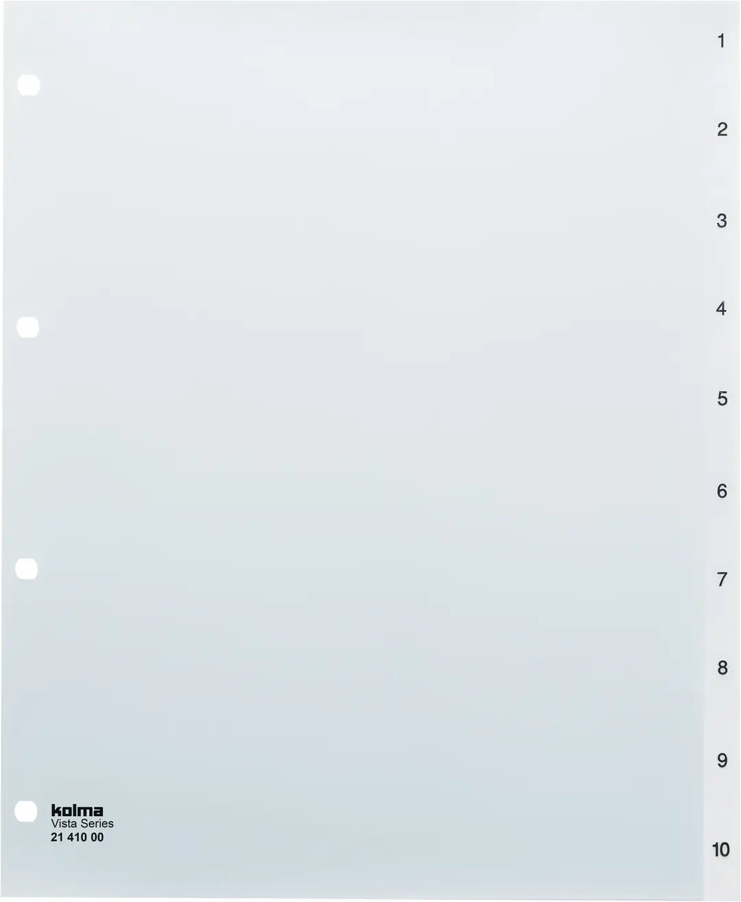 KOLMA Register Vista A4+ 21.410.00 transparent 1-10