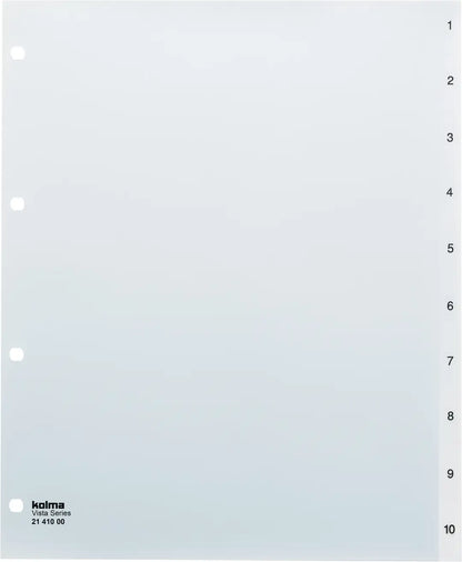 KOLMA Register Vista A4+ 21.410.00 transparent 1-10