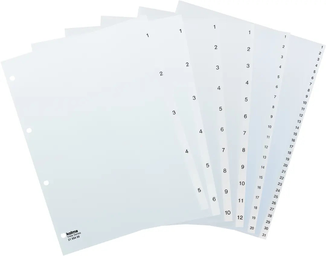 KOLMA Register Vista A4 21.564.00 transparent 1-6