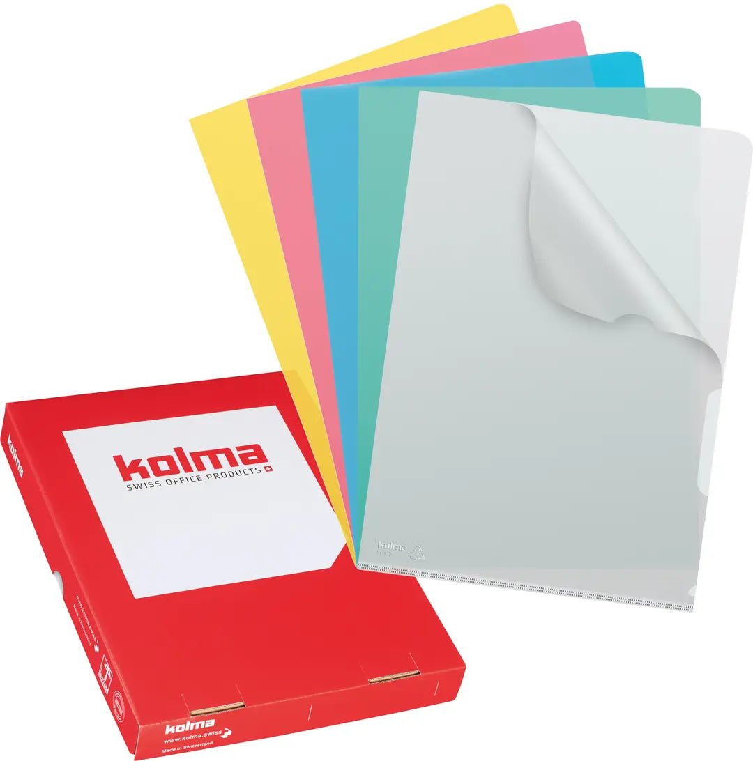 KOLMA Sichtmappe VISA Superstrong A4 59.464.19 farbig ass., lisse 100 Stück