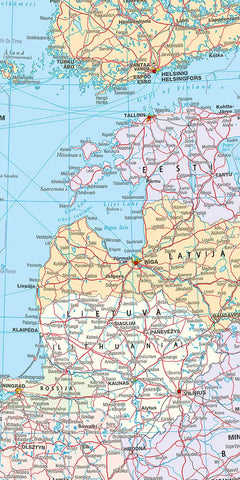 KÜMMERLY+FREY Planokarte Europa 100x126cm 325994156 politisch 1:4,5 Mio.