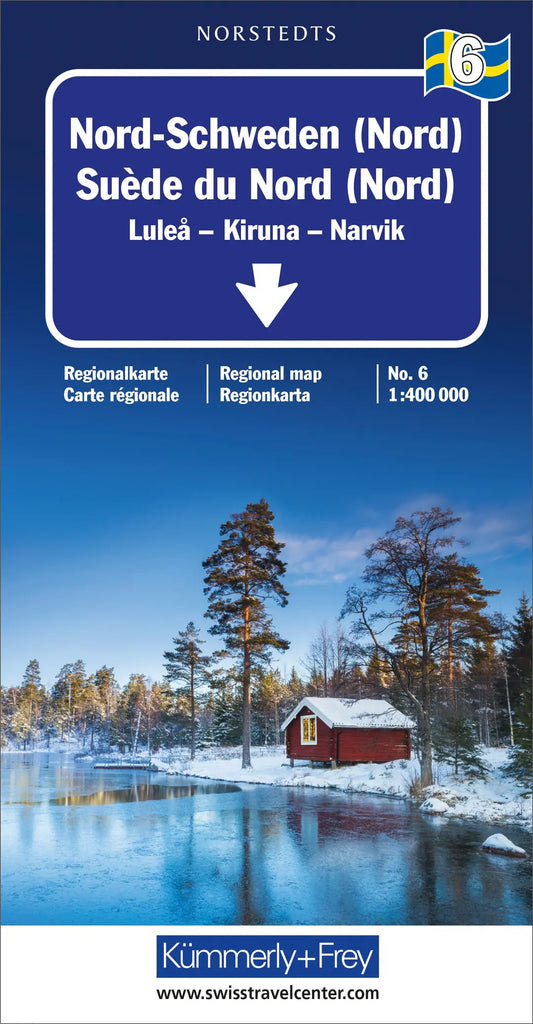 KÜMMERLY+FREY Strassenkarte 3-259-01813- Nord-Schweden (Nord) 1:400 000