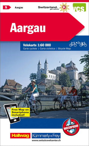 KÜMMERLY+FREY Velokarte 325902405 Aargau 1:60'000