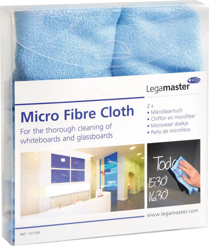 LEGAMASTER Mikrofasertuch 40x40cm 7-121700 blau, Textil 2 Stück
