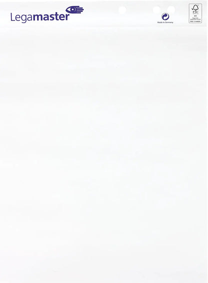LEGAMASTER Flipchart-Papier blanko 7-156000 weiss holzfrei,blanko 20 Blatt