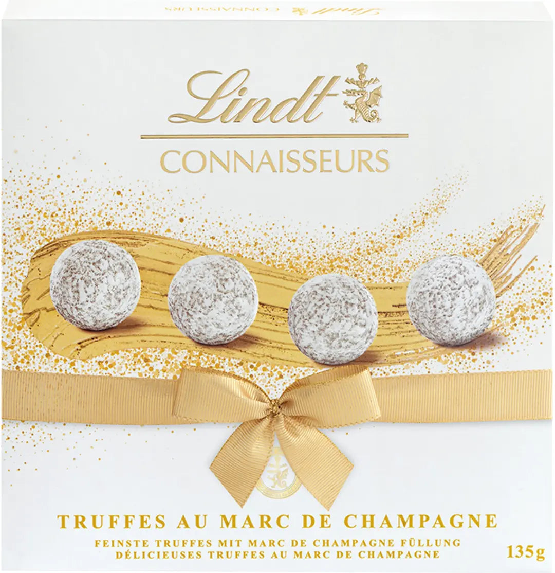 LINDT Connaisseurs Truffes 649813 Marc de Champagne 135g