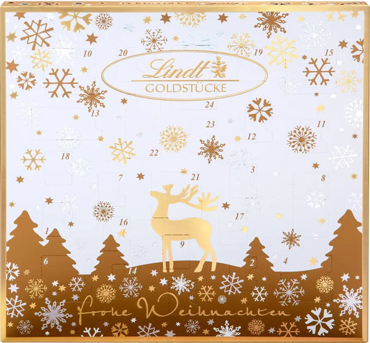 LINDT Adventskalender 676526 Goldstücke 156g