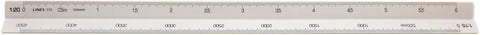 LINEX Dreikantmassstab 30cm 100413048 weiss/farbig
