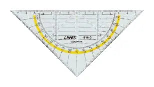 LINEX Geometriedreieck 14cm 100414085 transparent
