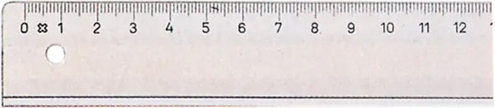LINEX Schullineal transparent 30cm 1030M mit Tuschkante und Facette