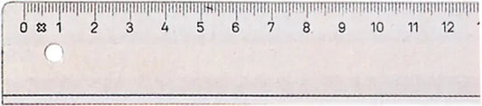 LINEX Schullineal transparent 30cm 1030M mit Tuschkante und Facette