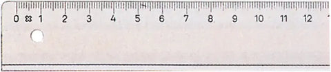 LINEX Schullineal transparent 30cm 1030M mit Tuschkante und Facette