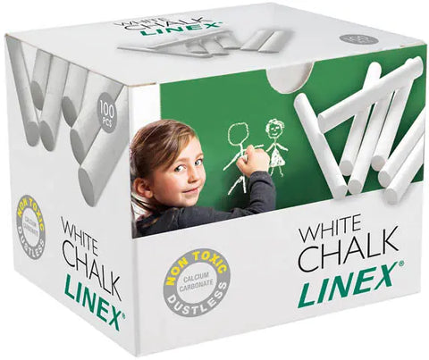 LINEX Tafelkreiden 474000L weiss 100 Stück