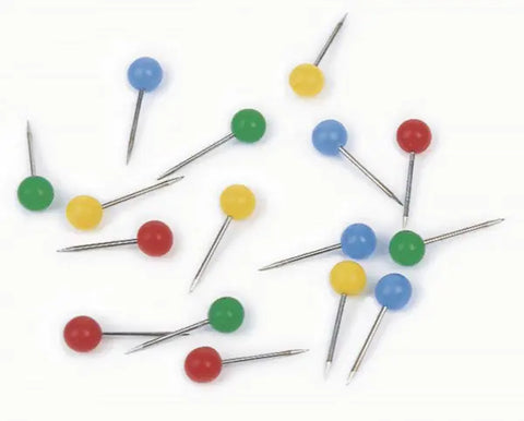 MAGNETOPLAN Pinwand-Nadeln 111165003 blau, 6x19mm 100 Stück