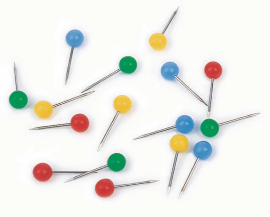 MAGNETOPLAN Pinwand-Nadeln 111165006 rot, 6x19mm 100 Stück