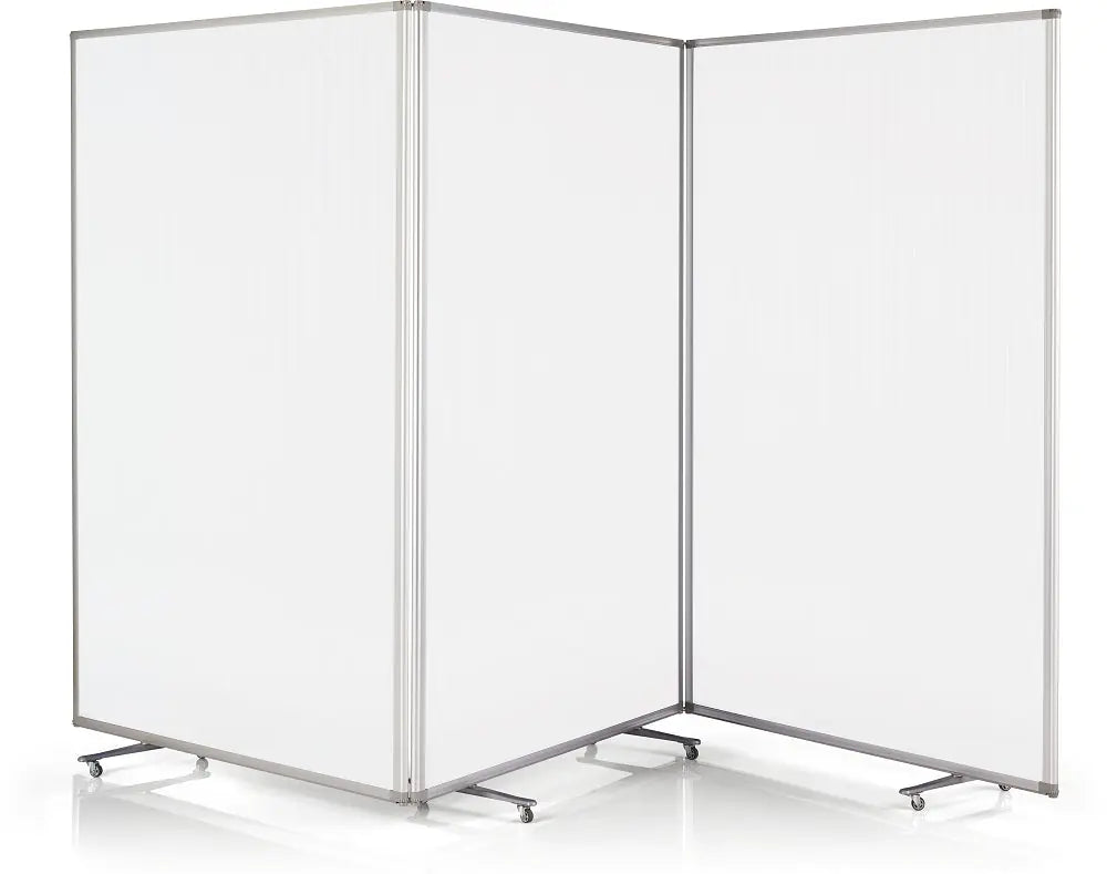 MAGNETOPLAN Raumteiler Mobil Large 1112051 transp., 3-teilig 3610x1800mm